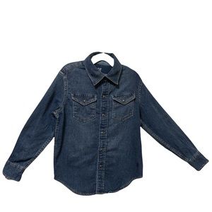 Gap kids soft denim long sleeve shirt